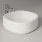 Lavoar ceramic de blat 40x40 cm în diverse culori, fabricat în Italia - Fetiță Viadurini