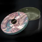 Lavoar cu vas din lut refractar verde Made in Italy - Tatiana Viadurini