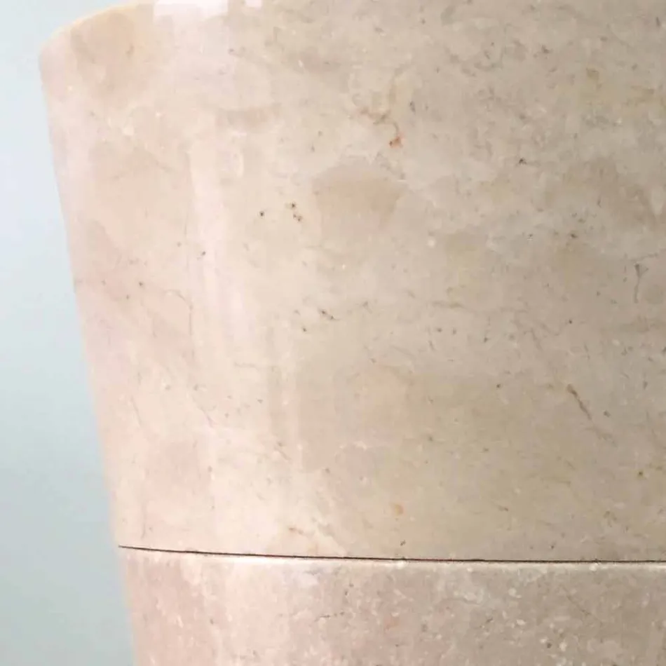 Igor chiuvetă pictată manual, alb lucioasă, conică Viadurini