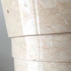 Design baie chiuveta în piatră albă Brent, bucată unică Viadurini