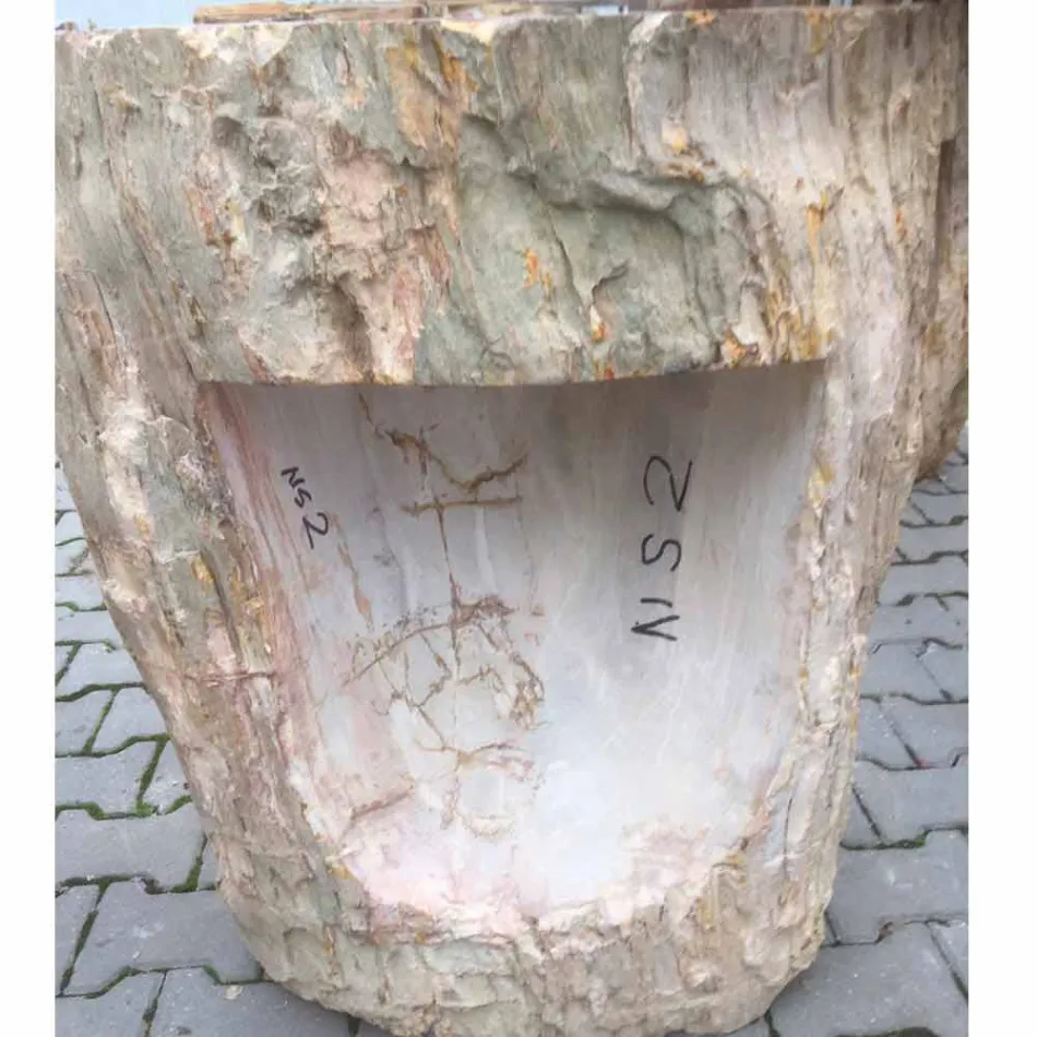 Design chiuveta piedestal in piatra naturala Ley, manual Viadurini