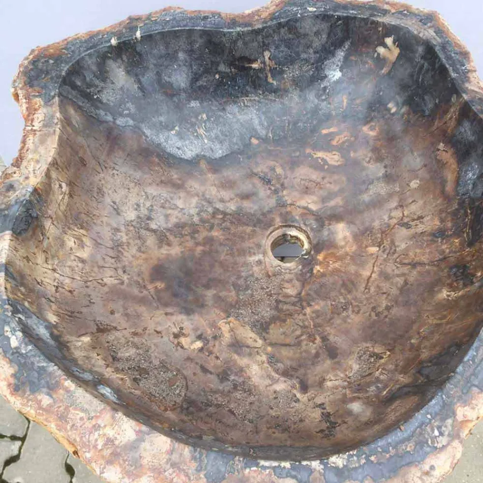 Design chiuveta piedestal in piatra naturala Ley, manual Viadurini