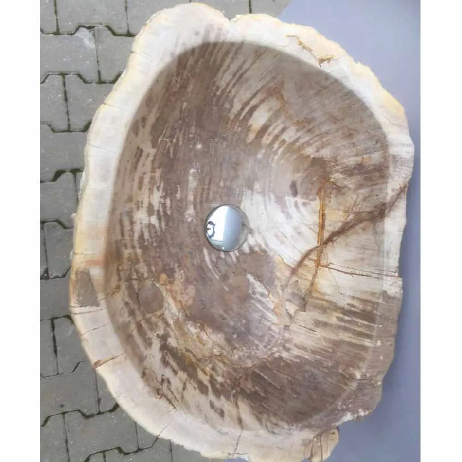 Design chiuveta piedestal in piatra naturala Ley, manual Viadurini