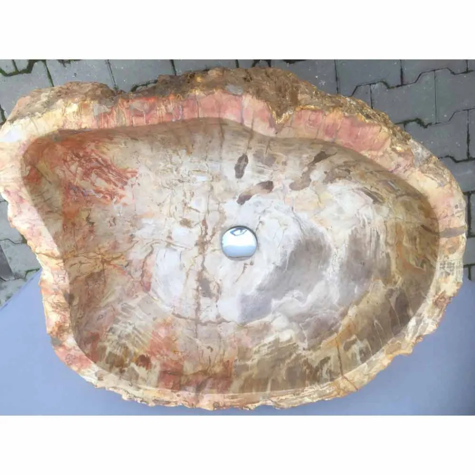 Design chiuveta piedestal in piatra naturala Ley, manual Viadurini