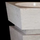 Chiuveta de chiuveta din piatra naturala Alb, manual Viadurini