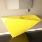 Lavoar modern pe piedestal realizat manual de Mullet Viadurini