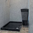 Chiuveta Coloana Piramida Piatra naturala negru Nias Viadurini