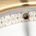 Design baroc construit în chiuvetă în lut de foc făcut în Italia, Aegean Viadurini