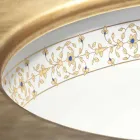 Design baroc construit în chiuvetă în lut de foc făcut în Italia, Aegean Viadurini