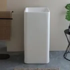 Lavoar pătrat ceramic independent cu design modern - Papavero Viadurini