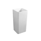 Lavoar pătrat ceramic independent cu design modern - Papavero Viadurini