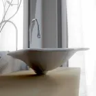 Chiuveta de design modern, în formă de frunză de Faruglium Viadurini