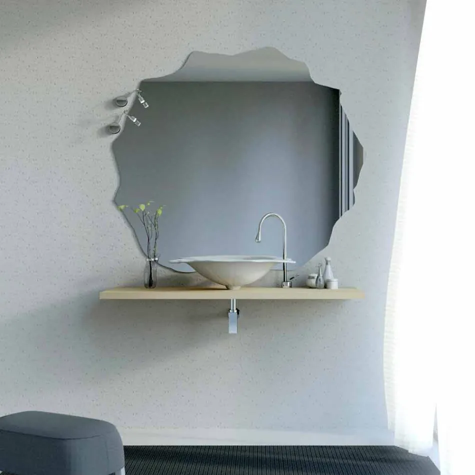 Chiuveta de design modern, în formă de frunză de Faruglium Viadurini