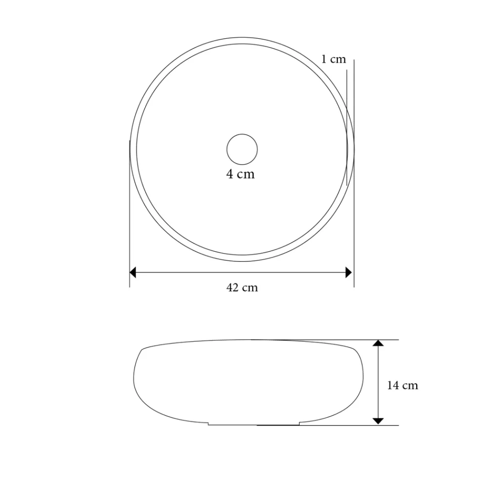 Lavoar pe blat din argilă refractară Made in Italy - Diego Viadurini