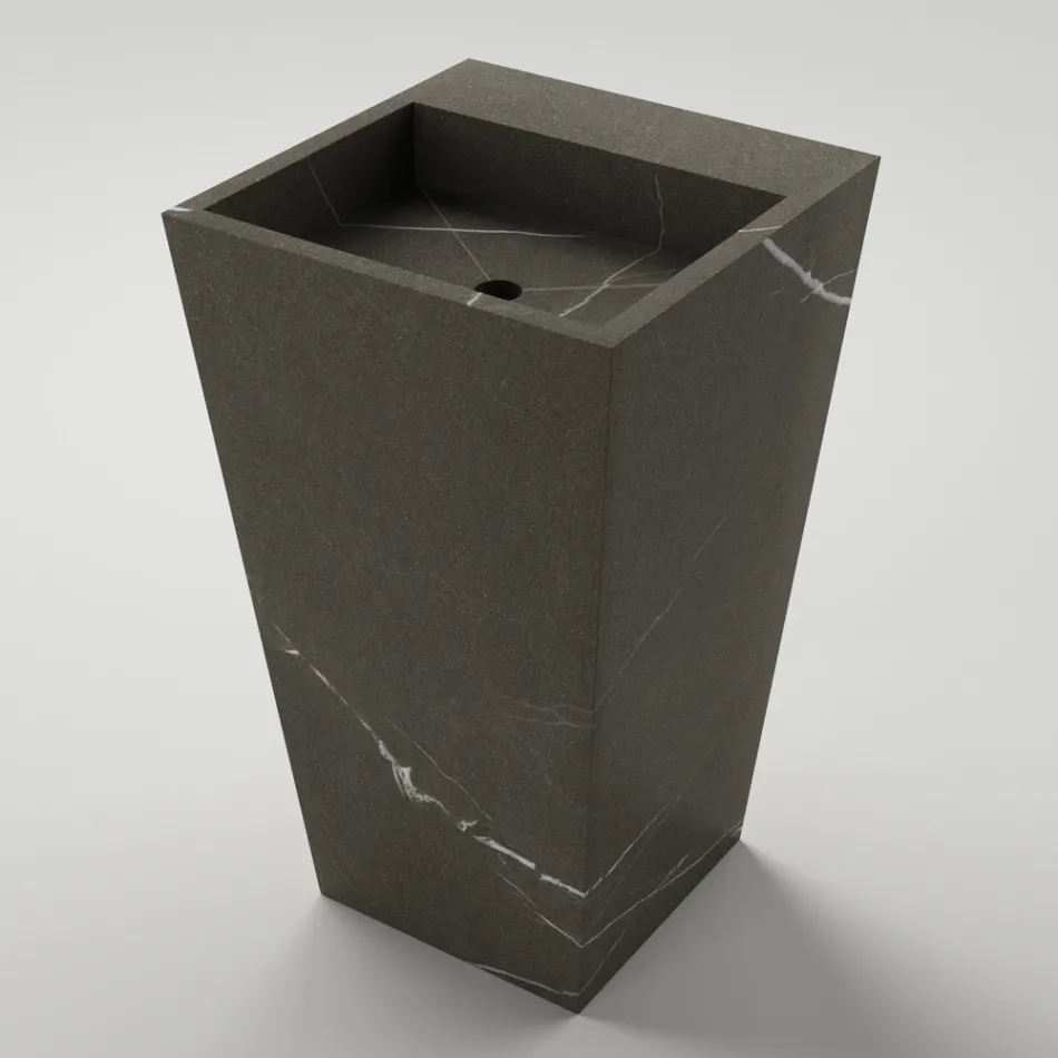 Lavoar Coloana Baie din Gresie Portelanata Made in Italy - Baia Viadurini