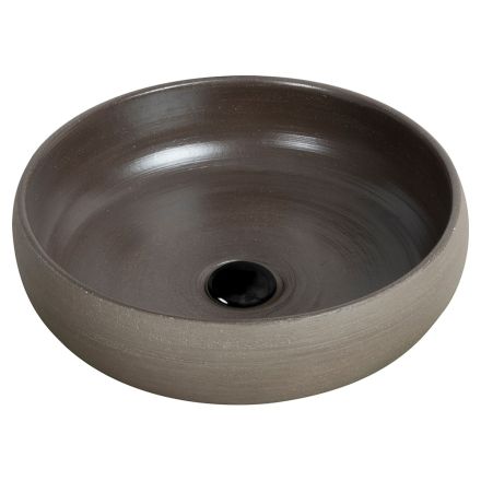 Lavoar pentru baie pe blat din argilă refractară Made in Italy - Diego Viadurini