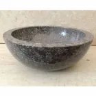 Levi chiuvetă din piatră naturală de culoare gri, design modern Viadurini