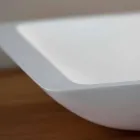 Lavoar dreptunghiular pe suprafață solidă albă - Albertina Viadurini