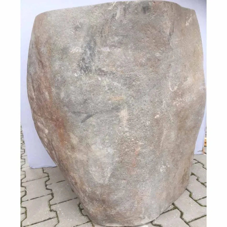 Design baie chiuveta din piatra naturala Marea, piesa unica Viadurini