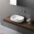 Chiuvetă din ceramică albă, de design modern, fabricată în Italia - Tune2
