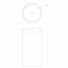 Lampa cilindrică din oțel inertă, produsă în Italia, Rumo Viadurini