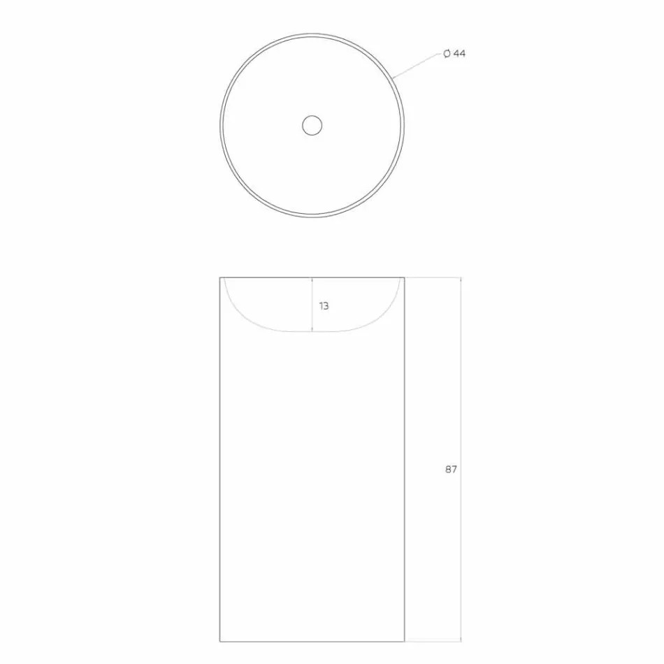 Lampa cilindrică din oțel inertă, produsă în Italia, Rumo Viadurini