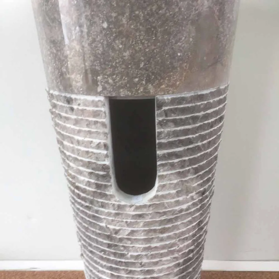 Cuib de coloană conicală din piatră naturală Iga, piesă unică Viadurini