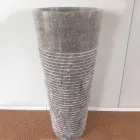 Cuib de coloană conicală din piatră naturală Iga, piesă unică Viadurini