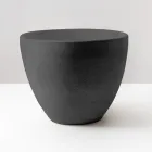 Chiuvetă conică de blat din lut refractar strunjit manual - Orbite Viadurini