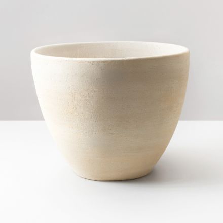 Chiuvetă conică de blat din lut refractar strunjit manual - Orbite Viadurini