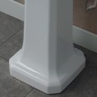 Lavoar Consolă coloană din ceramică albă Fabricat în Italia - Wollie Viadurini