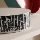 Lavoar pe blat pentru baie din gresie portelanata Made in Italy - Plic Viadurini