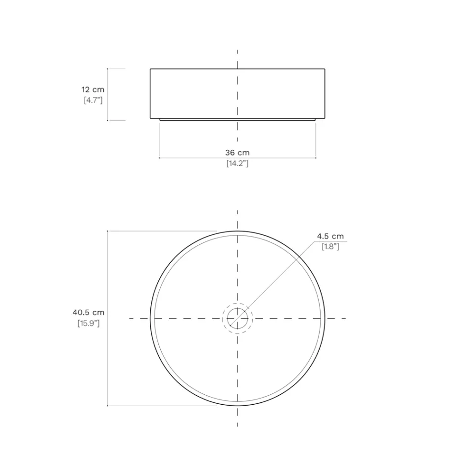 Lavoar pe blat pentru baie din gresie portelanata Made in Italy - Plic Viadurini