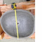 Chiuvetă artizanală de blat în piatră naturală modernă a râului - Aurea Viadurini