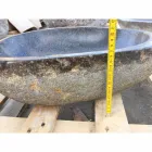 Chiuvetă artizanală de blat în piatră naturală modernă a râului - Aurea Viadurini