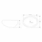 Chiuvetă artizanală de blat în piatră naturală modernă a râului - Aurea Viadurini