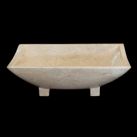 Proiectare baie baie din piatra naturala Iria, piesa unica Viadurini