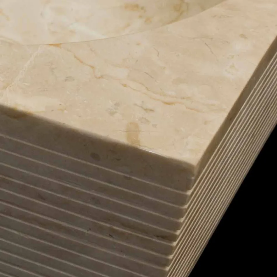 Cada de baie albă din piatră naturală, piesă unică, Zor Viadurini