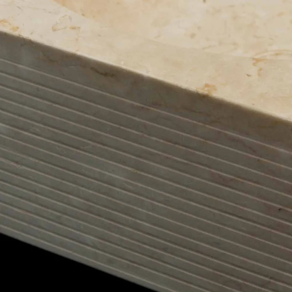 Cada de baie albă din piatră naturală, piesă unică, Zor Viadurini