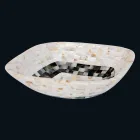 Blat chiuvetă cu inserții din coji de Bea, piesă unică Viadurini