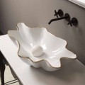 Blat de proiectare chiuvetă din aur alb ceramic fabricat în Italia Rayan