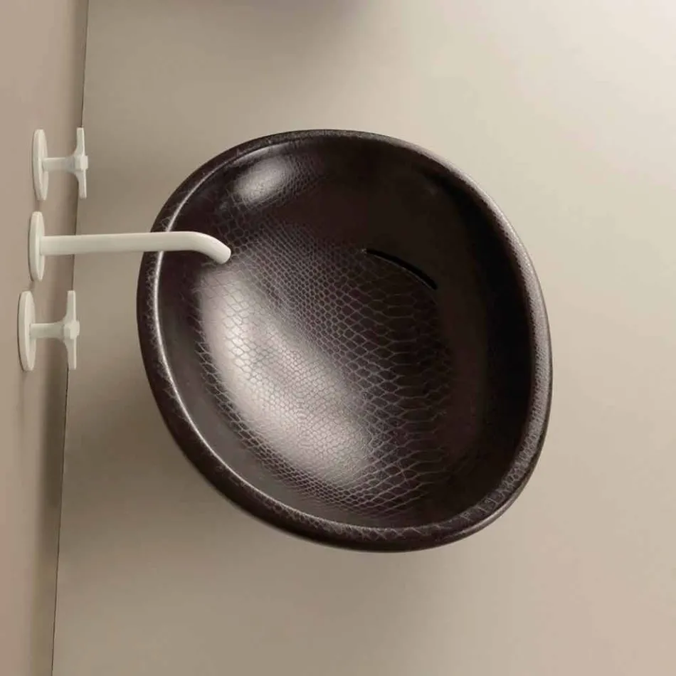 Proiectare blat de ceramica ceramica de culoare neagra piatra facuta in Italia Glossy Viadurini