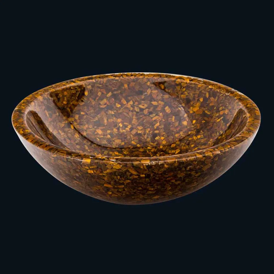 designer de chiuveta cu piatra insertii ochi OUA tigru Viadurini