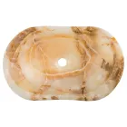 Lavoar blat de design din piatra de onix Lana, lucrat manual Viadurini