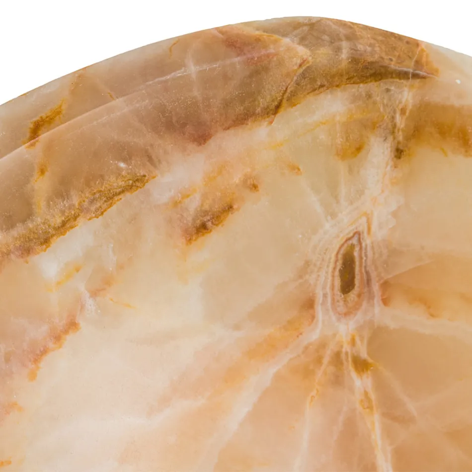 Lavoar blat de design din piatra de onix Lana, lucrat manual Viadurini