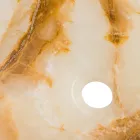 Lavoar blat de design din piatra de onix Lana, lucrat manual Viadurini