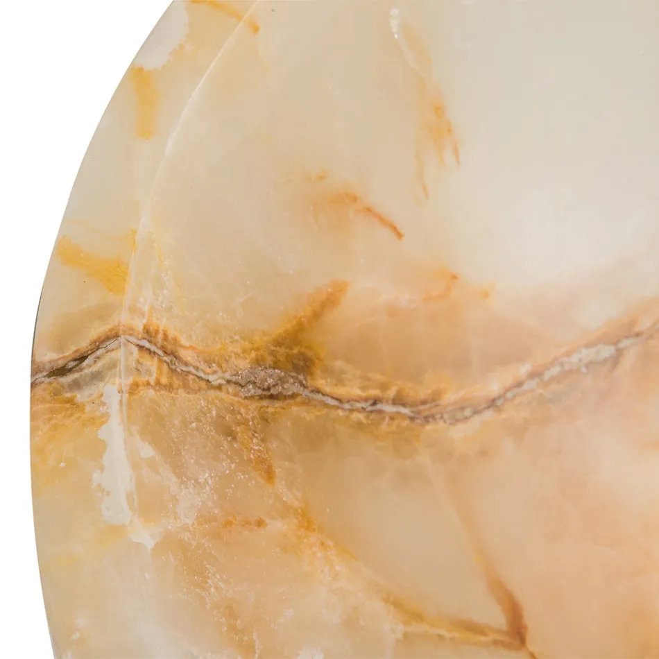 Lavoar blat de design din piatra de onix Lana, lucrat manual Viadurini