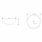 Chiuvetă de blat design din rășină transparentă și cupru - Salvatore Viadurini