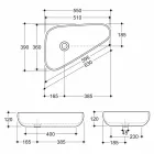 Design modern, chiuveta ceramica fabricata in Italia Sofia Viadurini