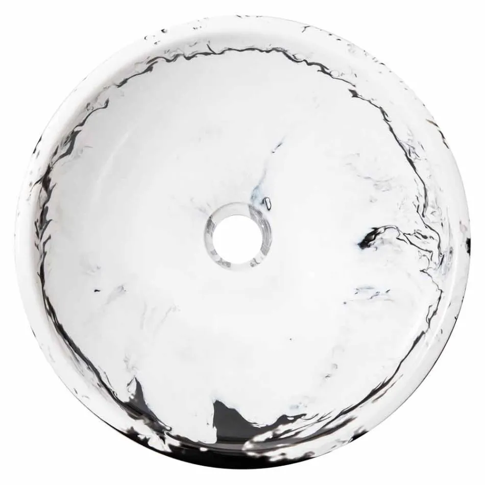 Rotund de blat de proiectare în rășină, Bussoleno Viadurini